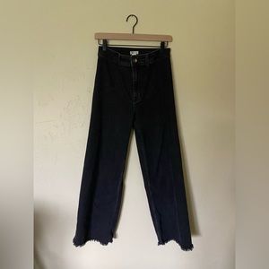 High waisted black jeans
